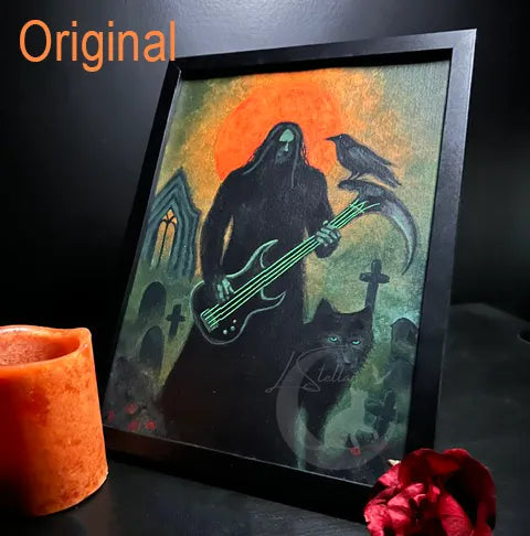 Peter Steele Memorial Acrylic Painting, Fan Made Tribute Art, Original Hand-Painted Art