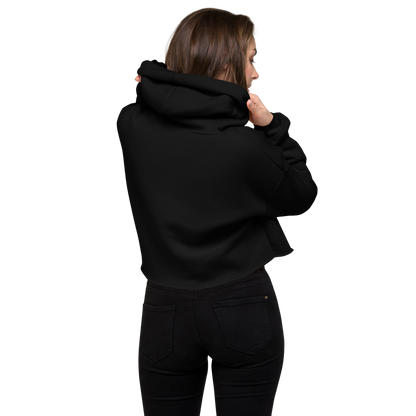 Overstimulated Embroidered Crop Hoodie