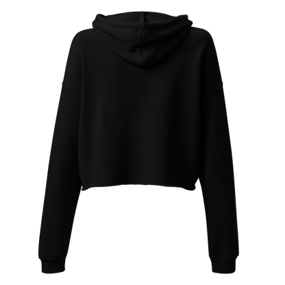 Disassociating Embroidered Crop Hoodie