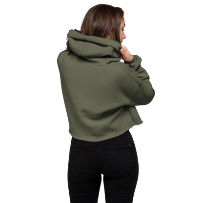Overstimulated Embroidered Crop Hoodie