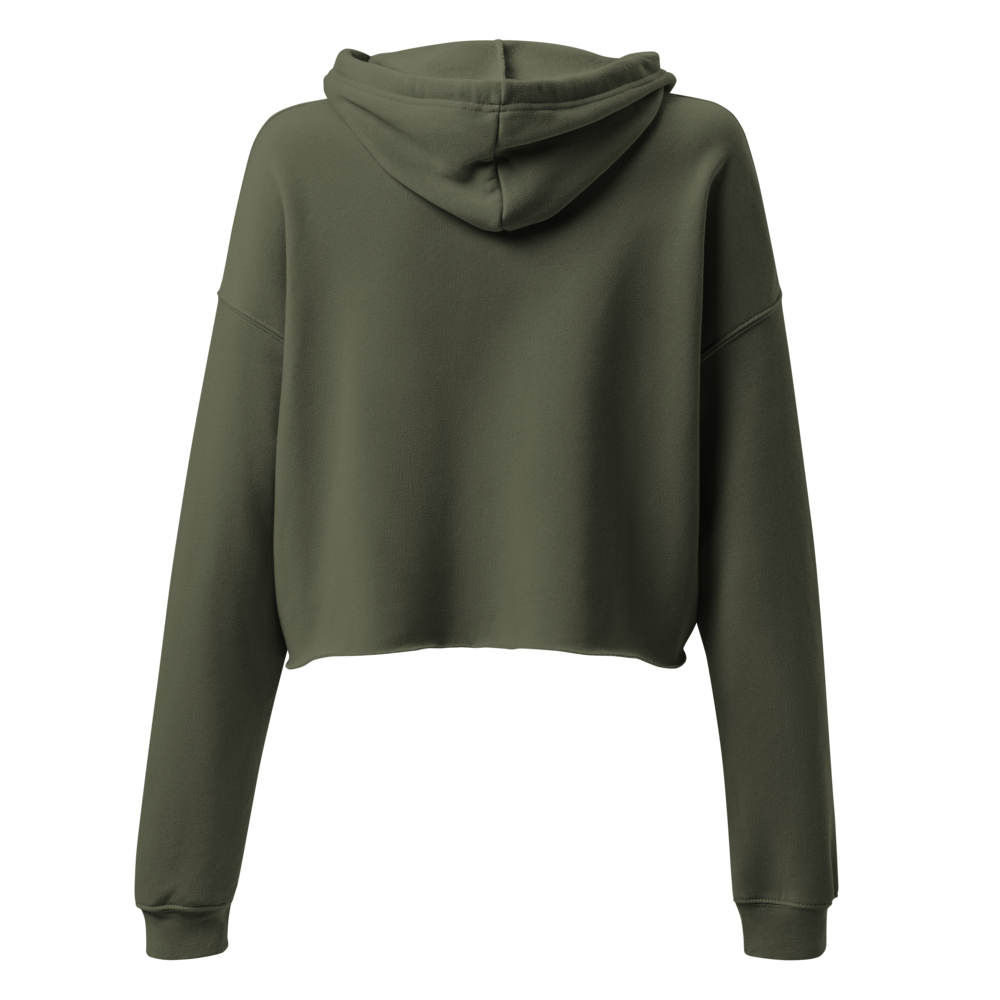 Disassociating Embroidered Crop Hoodie