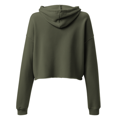 Disassociating Embroidered Crop Hoodie
