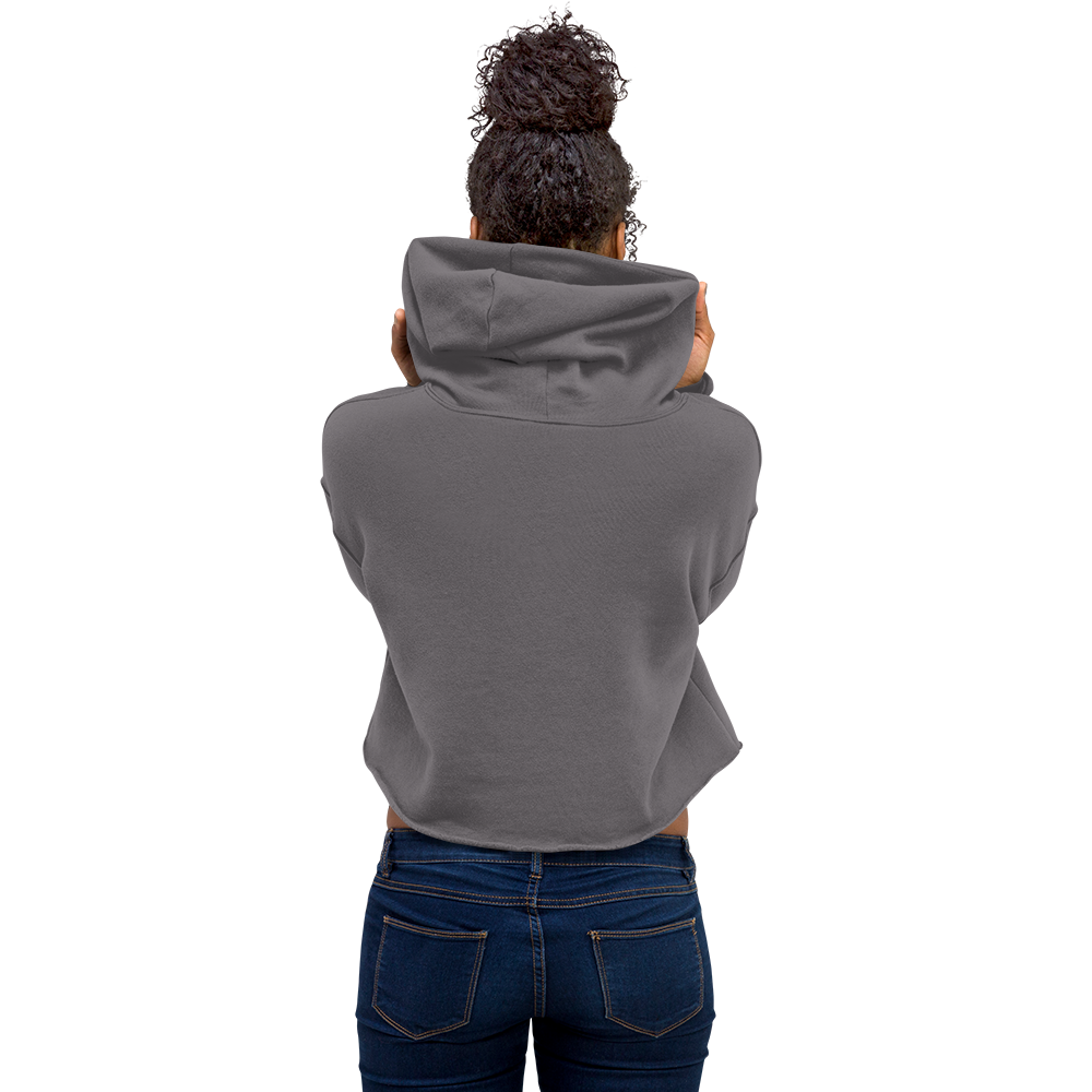 Disassociating Embroidered Crop Hoodie
