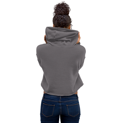 Disassociating Embroidered Crop Hoodie