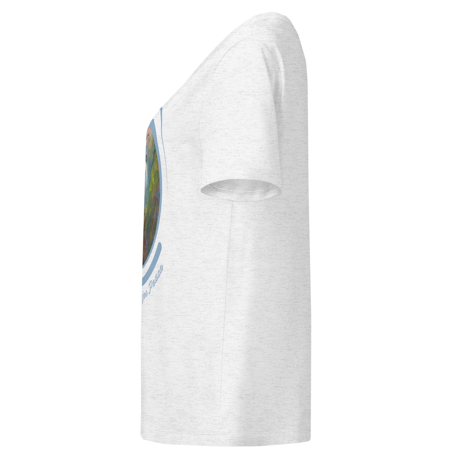 Women’s CATegorically for Peace  Organic Ribbed Neck T-shirt