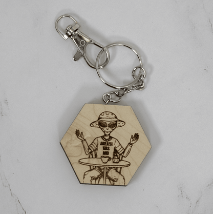 Wood Keychain | Area 51 - PRW Made - Keychains