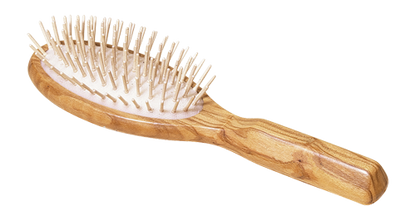 redecker german olivewood brush with wooden pins