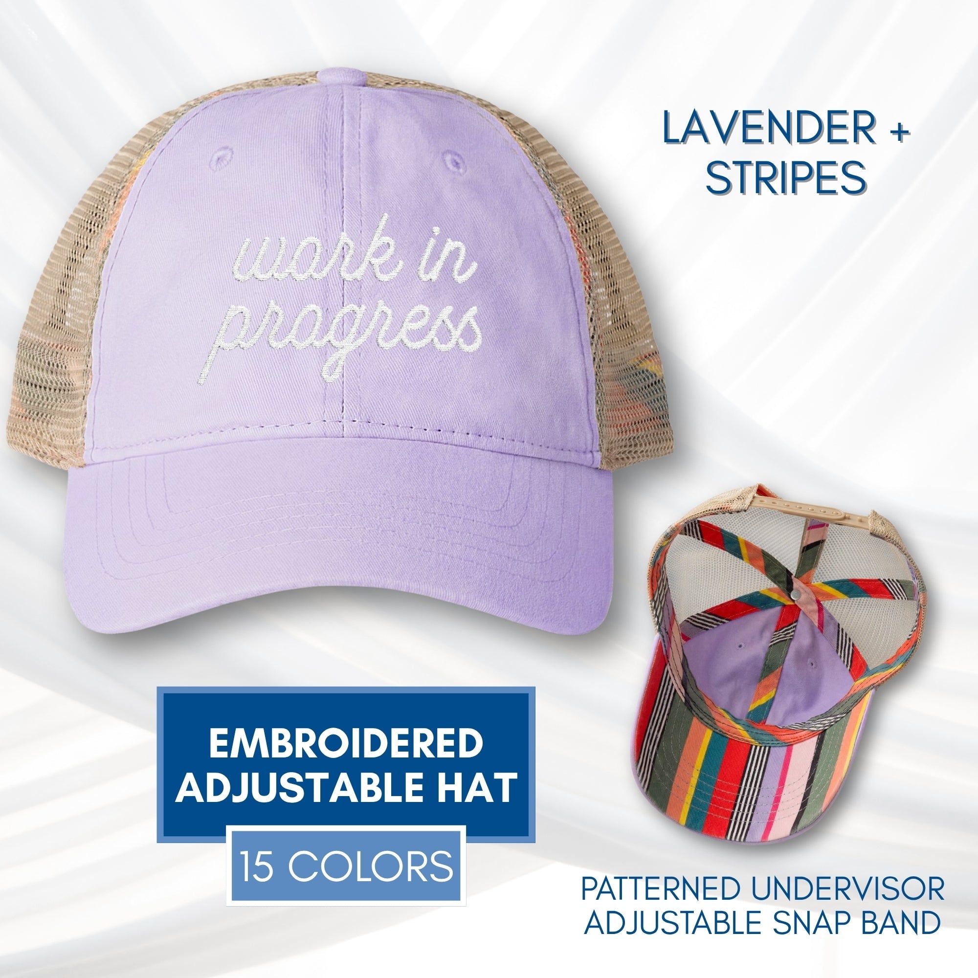 work-in-progress-mesh-back-womens-hat-embroidered-baseball-cap-mental-health-gift-growth-mindset