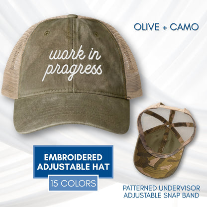 work-in-progress-mesh-back-womens-hat-embroidered-baseball-cap-mental-health-gift-growth-mindset