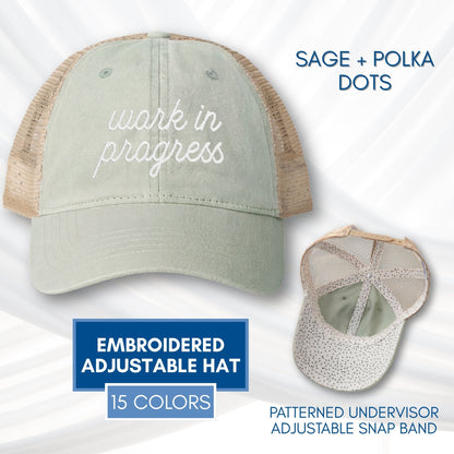 work-in-progress-mesh-back-womens-hat-embroidered-baseball-cap-mental-health-gift-growth-mindset