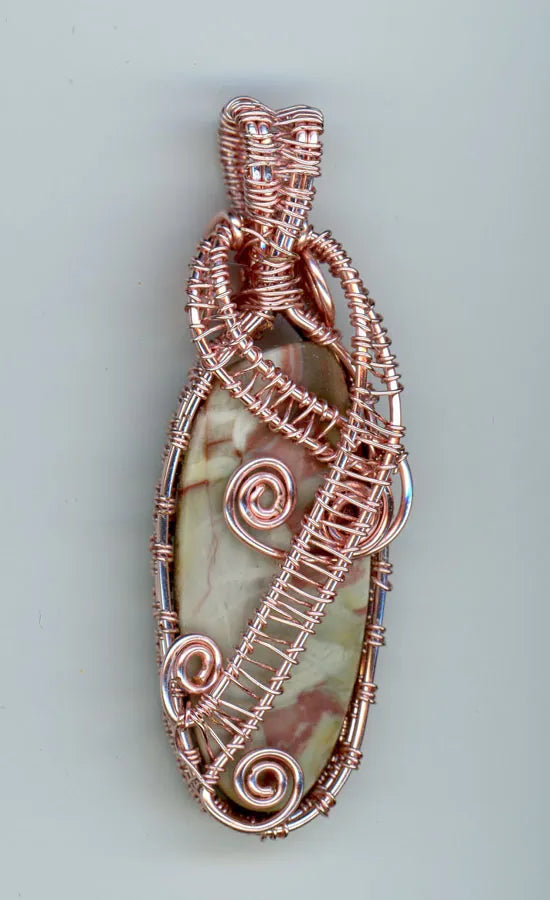 Willow Jasper Pendant - Back View