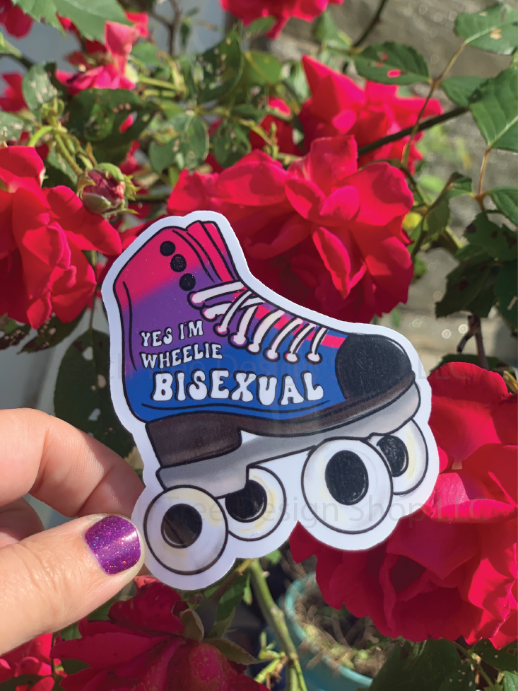 LGBTQ+ Pride Roller Skate Handmade Stickers