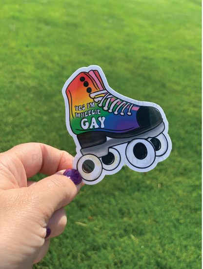 LGBTQ+ Pride Roller Skate Handmade Stickers
