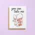 You can take me hot - to - go card - MangoIllustrated - Greeting Cards