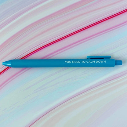 You Need to Calm Down jotter gel pen - MangoIllustrated - Pens