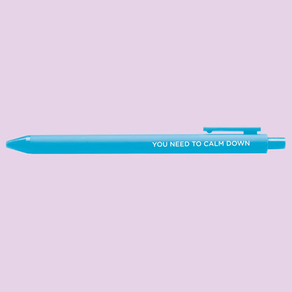 You Need to Calm Down jotter gel pen - MangoIllustrated - Pens