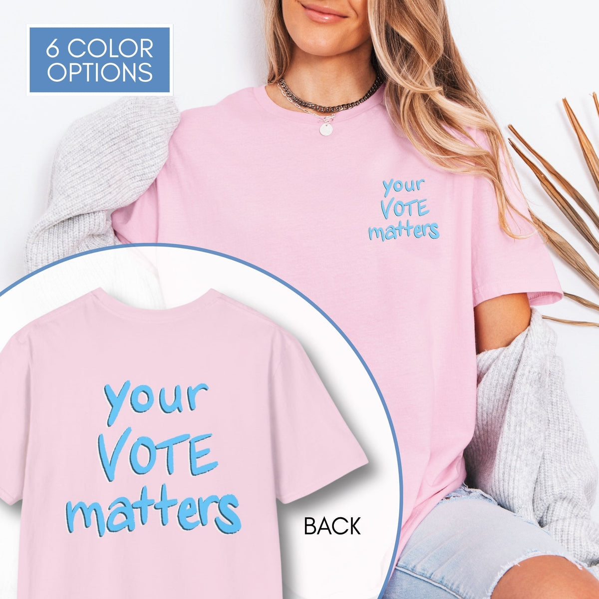 your-vote-matters-unisex-tshirt-voter-engagement-tee-democratic-activist-apparel