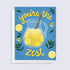 Greeting card with lemonade pitcher and text &