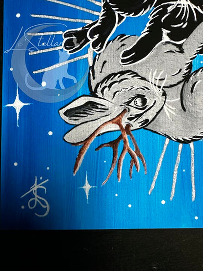 Zodiac Rabbit Art for Cancer Sign